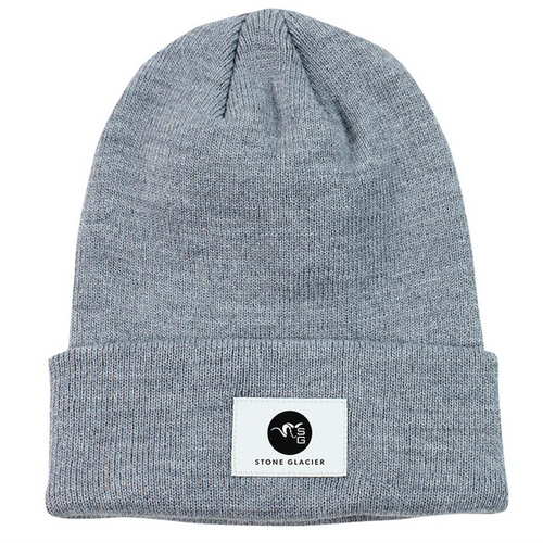 Stone Glacier Circle Ram Tall Cuff Beanie Heather Gray