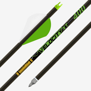 Gold Tip Velocity XT Arrows Fletched 2" Rapt-X Vanes 340 6