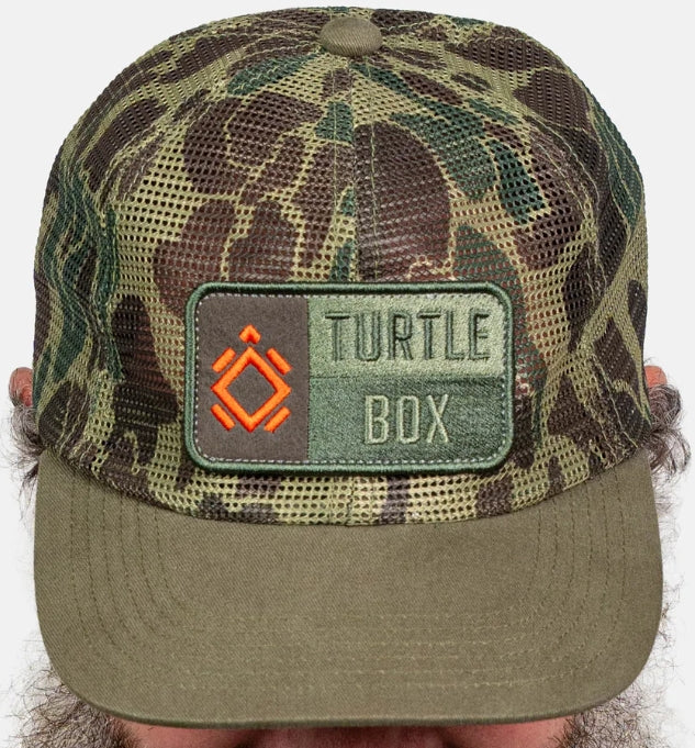 Turtlebox All Mesh Camo Trucker Hat | Midwest Archery