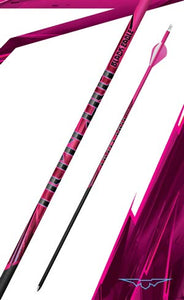 Black Eagle Outlaw Pink Crested Fletched Arrows 6pk