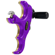 Load image into Gallery viewer, TRU Ball Blade Pro Release Purple/Brass 3 Finger Medium