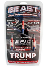Load image into Gallery viewer, Beast Broadheads Trump Edition 2 Blade  3 pk 100 gr 2.3"