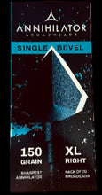 Load image into Gallery viewer, Annihilator Broadheads  SINGLE BEVEL XL 150gr Right 3pk