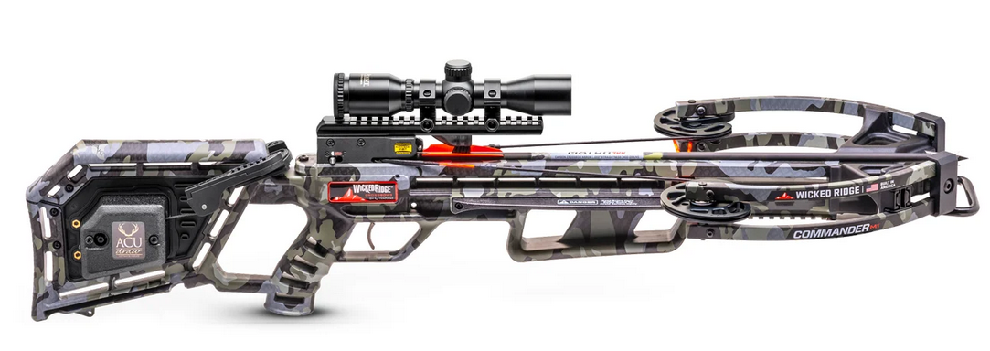 TenPoint Wicked Ridge Commander M1 Crossbow Package, ACUdraw, Peak Camo ...