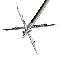 Load image into Gallery viewer, Beast Turkey Decapper Broadhead 4" Cut, 6 Blade, 165 Grain, 4 pk