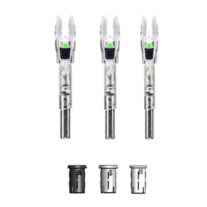 Nockturnal Shift Universal Lighted Nock, Green, 3pk