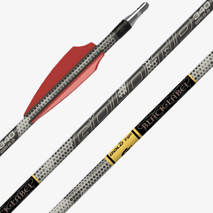 6pk Gold Tip Black Label 340 2