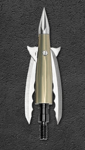 Beast Broadheads Aluminum Broadheads 2 Blade 2.3" Cut 100gr 3pk