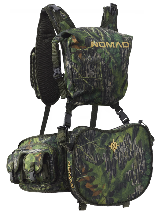 Nomad Pursuit Convertible Turkey Vest, Mossy Oak Shadowleaf, One Size Fits Most - Midwest Archery