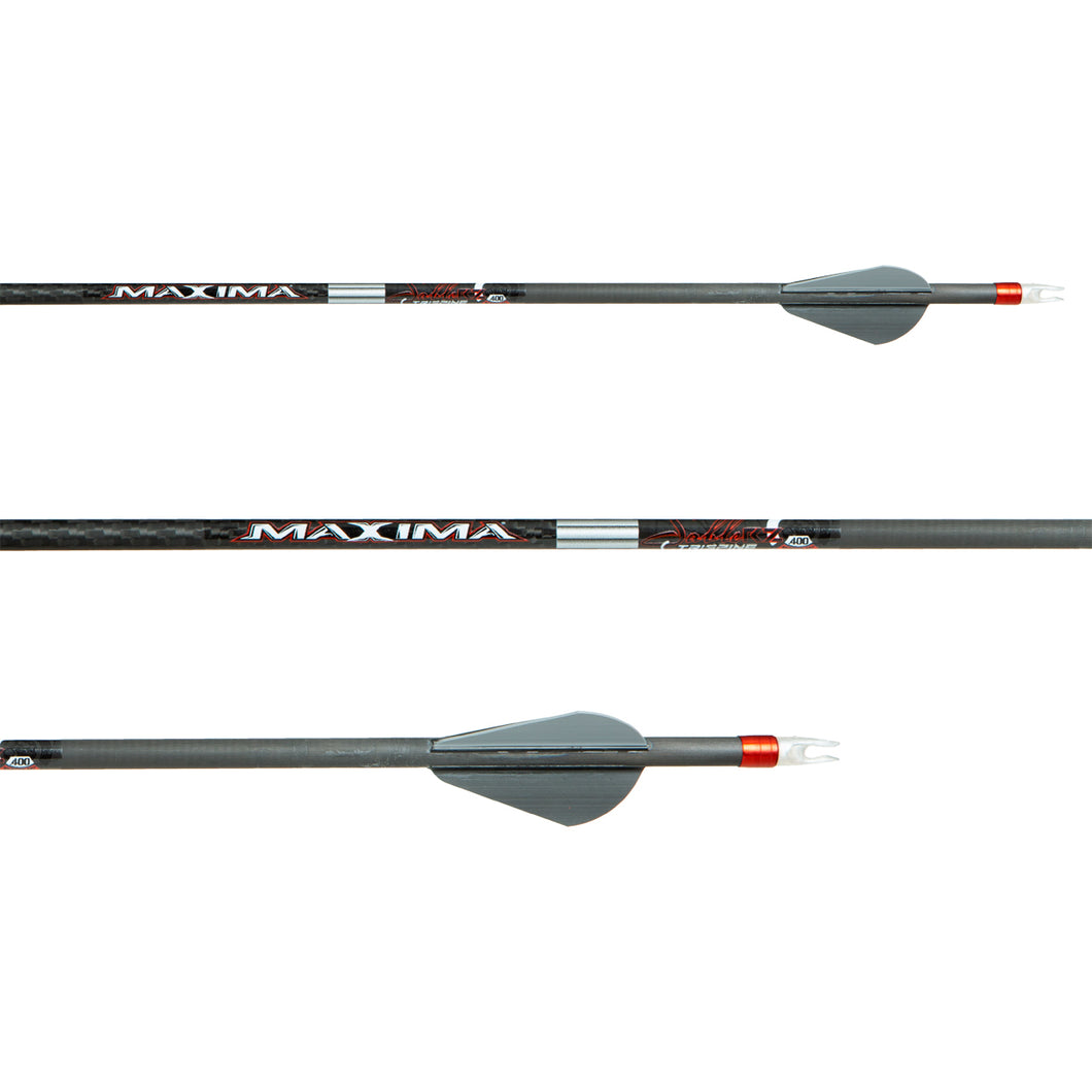 Maxima Sable RZ 350 Arrows Fletched 12pk - Midwest Archery
