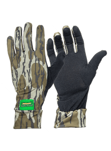 Primos Stretch Sure Grip Gloves Mossy Oak Bottomland