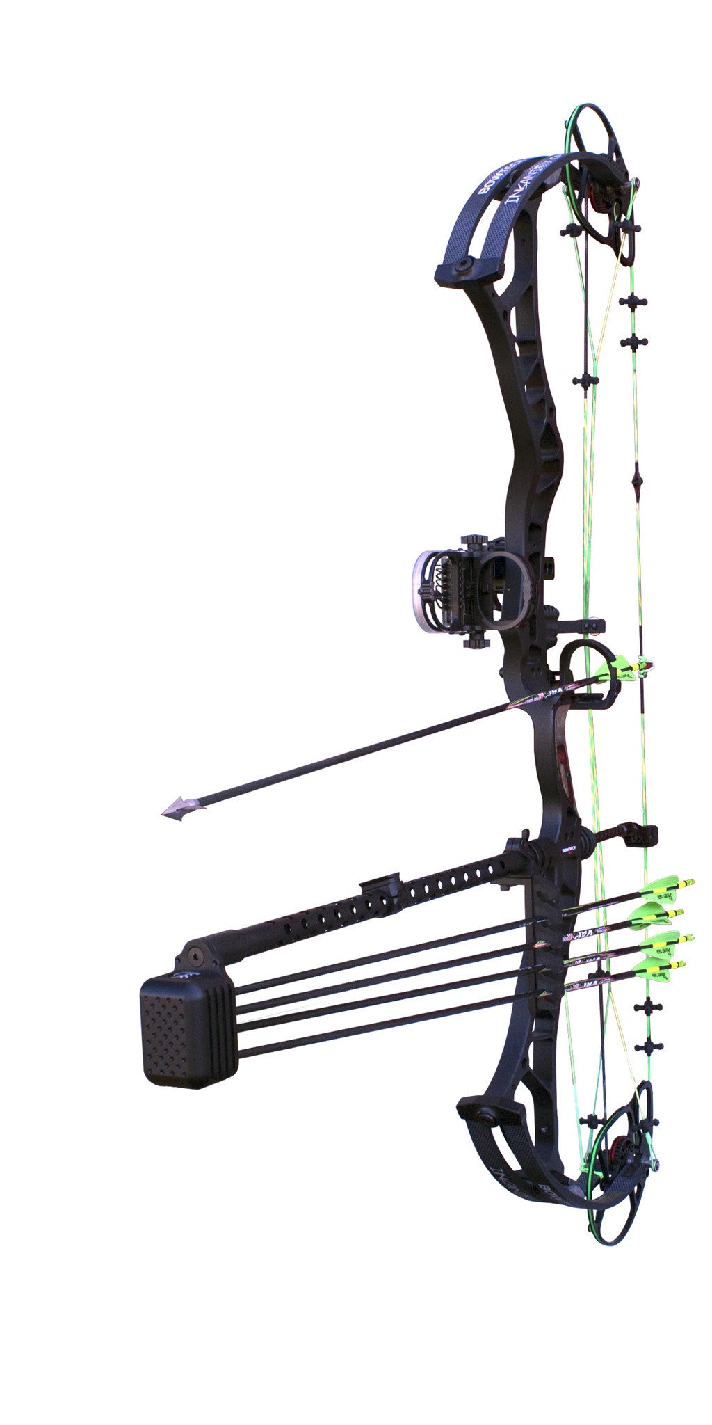 Option Archery Quivalizer QVM Black 5 Arrow w/Adjustable Arrow Gripper