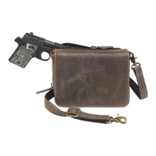 Load image into Gallery viewer, GTM/CZY-15 Distressed Buffalo Leather Cross Body Organizer