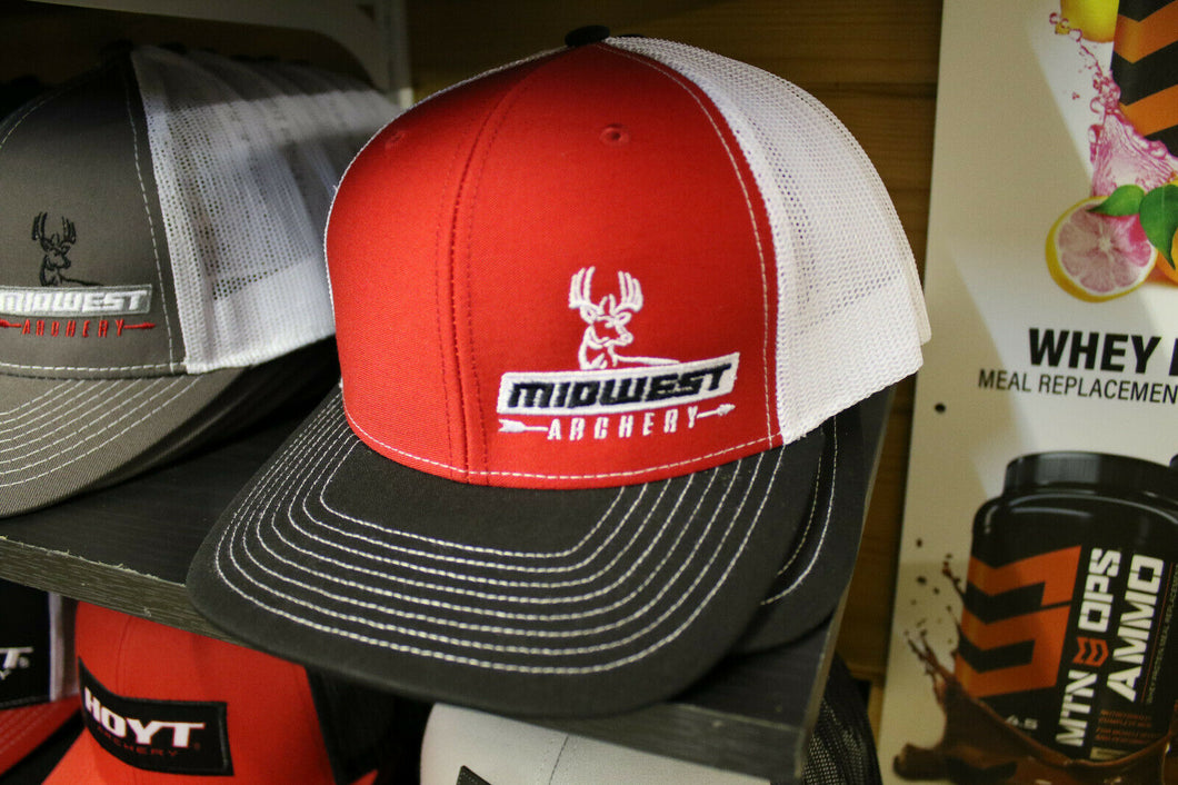 Midwest Archery Red Side Logo Hat