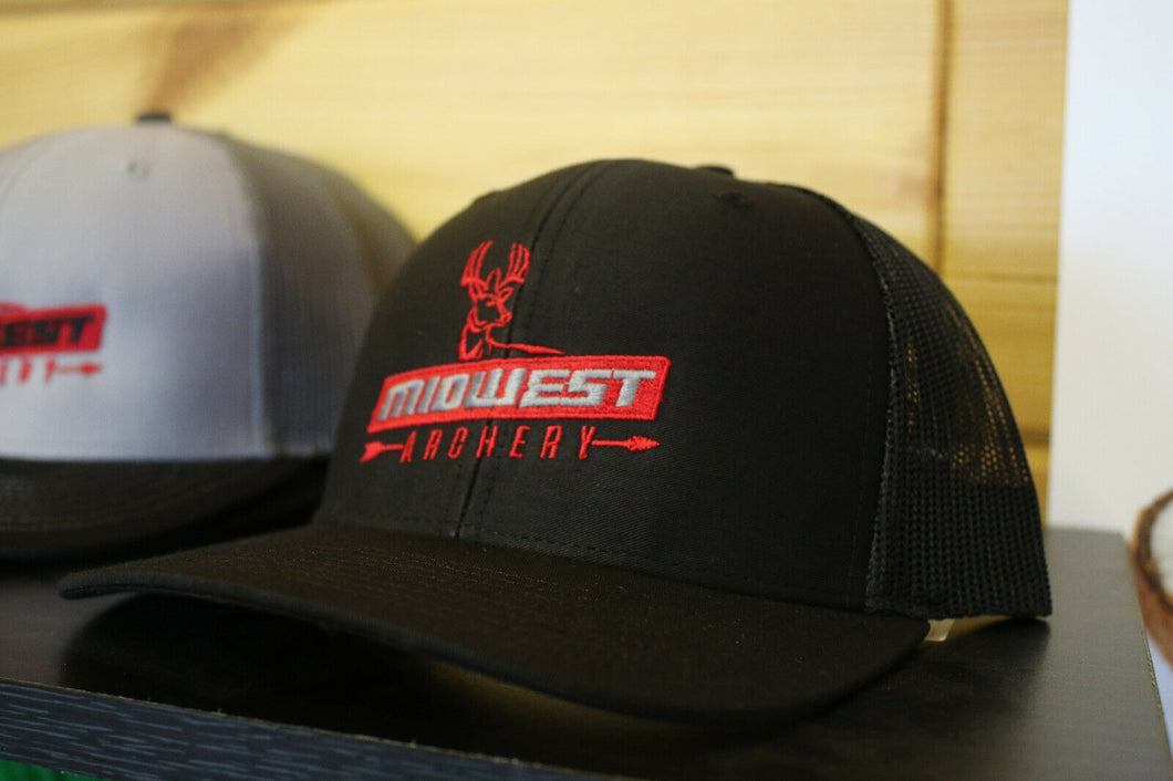 Midwest Archery Black Center Logo Hat