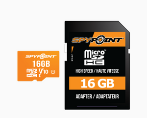 SpyPoint MicroSD 16 GB Card w/Adapter - Midwest Archery