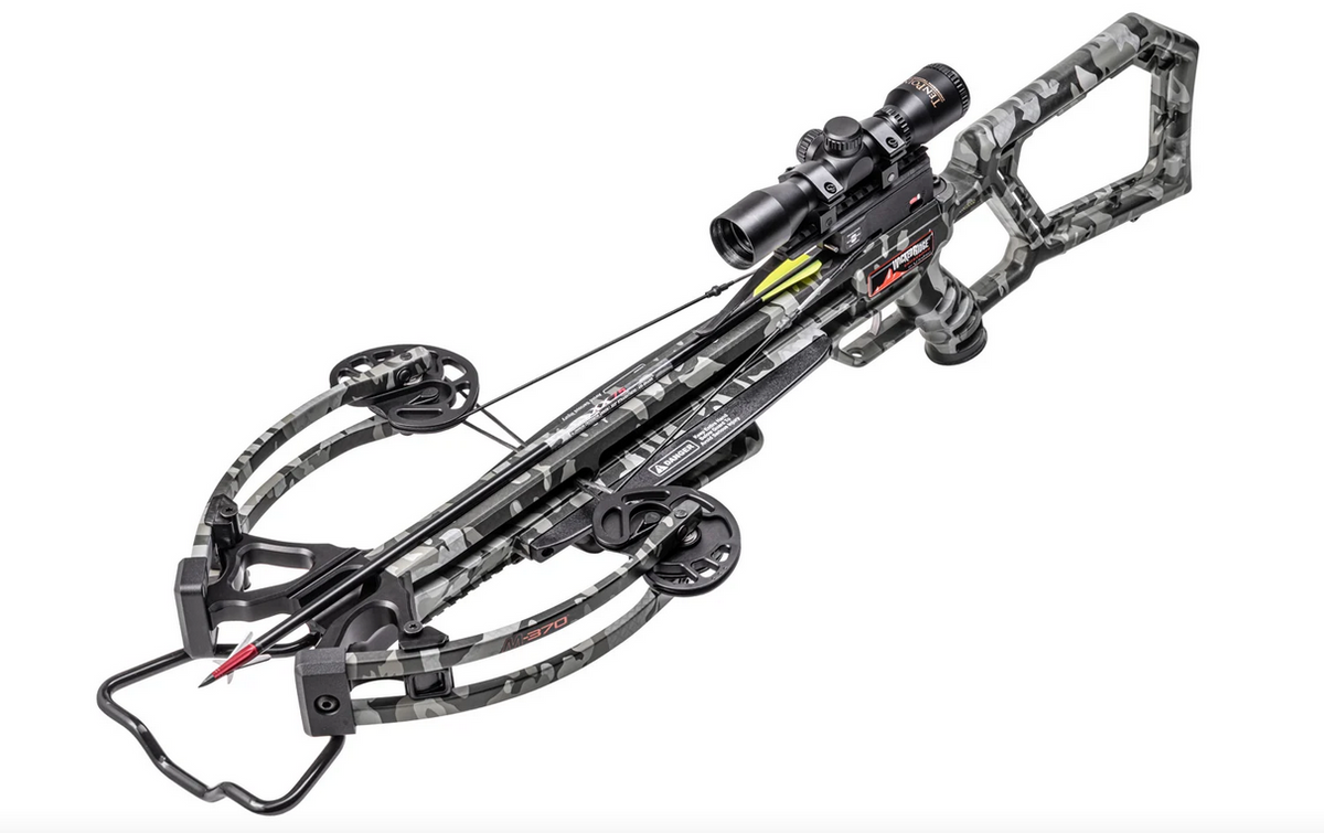 TenPoint Wicked Ridge M370 Crossbow, Multi-line Scope, Rope Sled, Peak ...