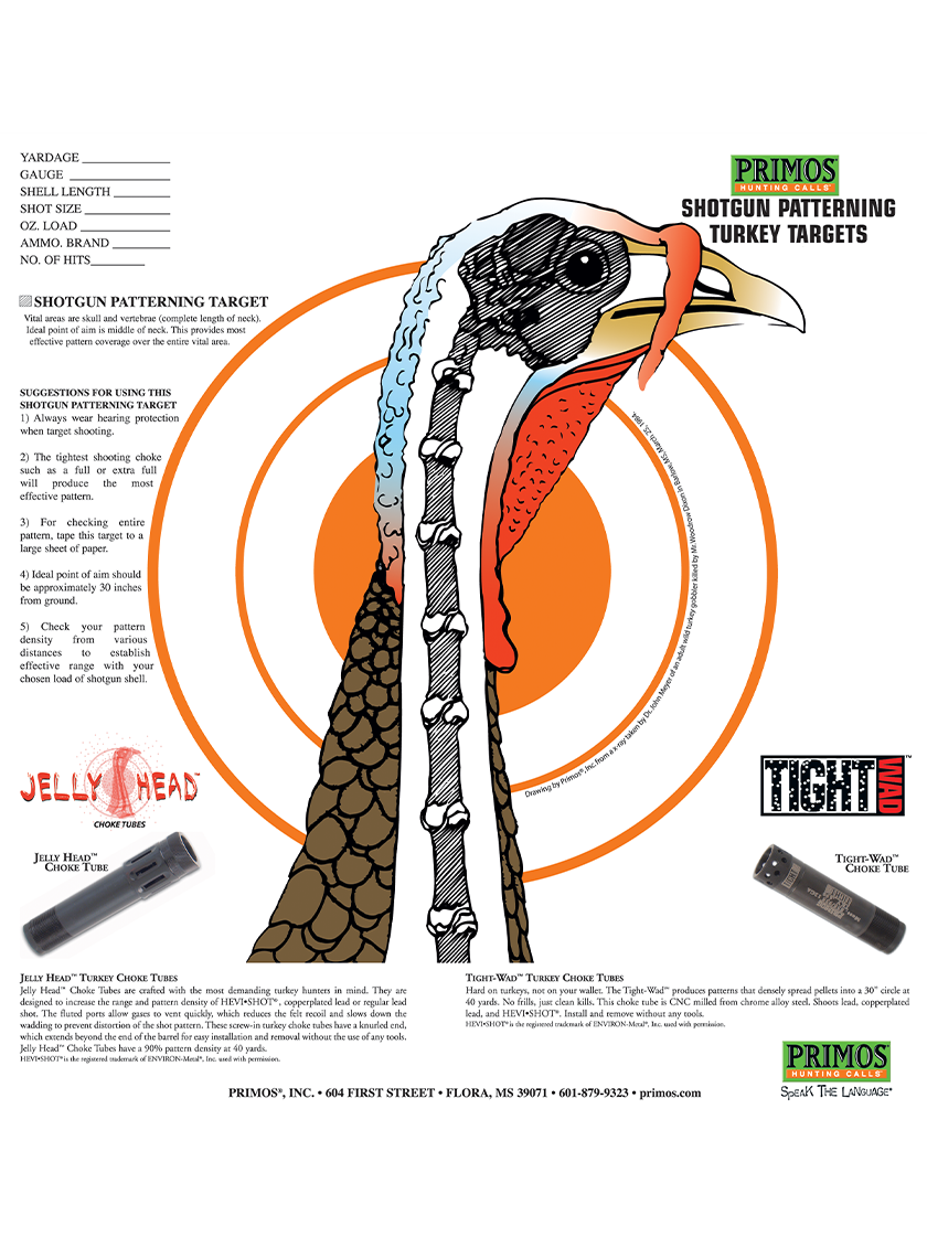Primos Turkey Head Shotgun Target - Midwest Archery