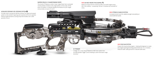 TenPoint Nitro 505 Oracle X Crossbow, Burris Oracle X Scope, Acuslide, Veil Camo