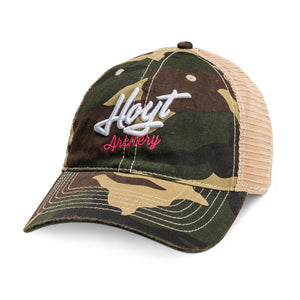 Hoyt Ladies' Camo Trucker Hat - Midwest Archery
