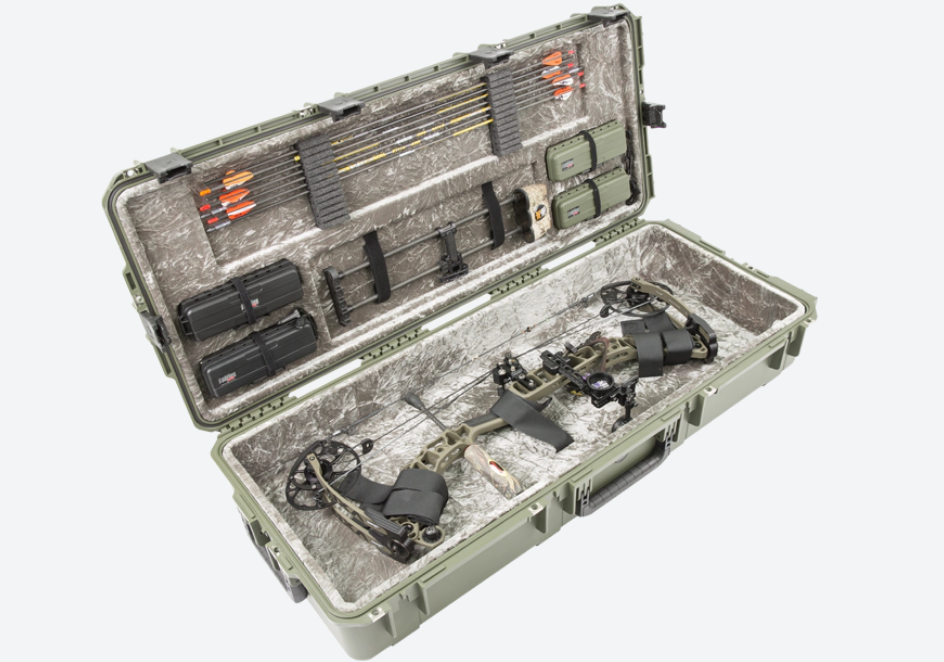 SKB iSeries Deluxe Parallel Limb Bow Case OD Green - Midwest Archery