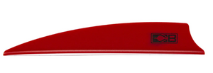 Bohning X Vane 3.5" Shield Red 36 pk
