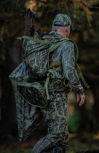 Nomad Pursuit Convertible Turkey Vest, Mossy Oak Bottomland, One Size Fits Most - Midwest Archery