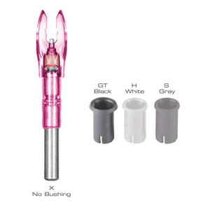 NockTurnal Lighted Universal Fit Pink Nock 3 pk.