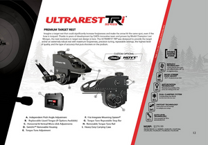 QAD Ultrarest TRi Series Premium Target Rest LH - Midwest Archery