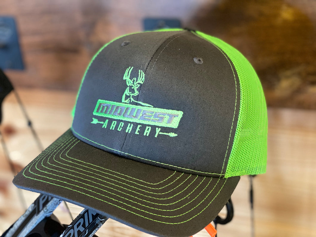 Midwest Archery Green Center Logo Hat