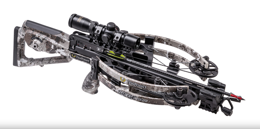 TenPoint Siege RS410 Crossbow Veil Alpine w/Acuslide and RangeMaster Pro Scope