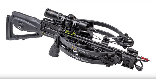 TenPoint Siege RS410 Crossbow Graphite Gray w/Acuslide and RangeMaster Pro Scope - Midwest Archery