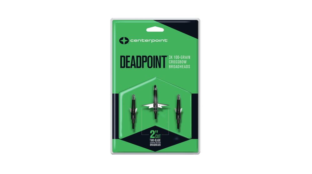 CenterPoint Deadpoint Broadhead 100gr Crossbow Broadhead 3pk