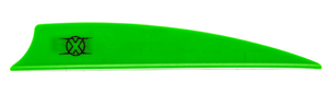 Bohning X Vane 3.5" Shield Neon Green 36 pk